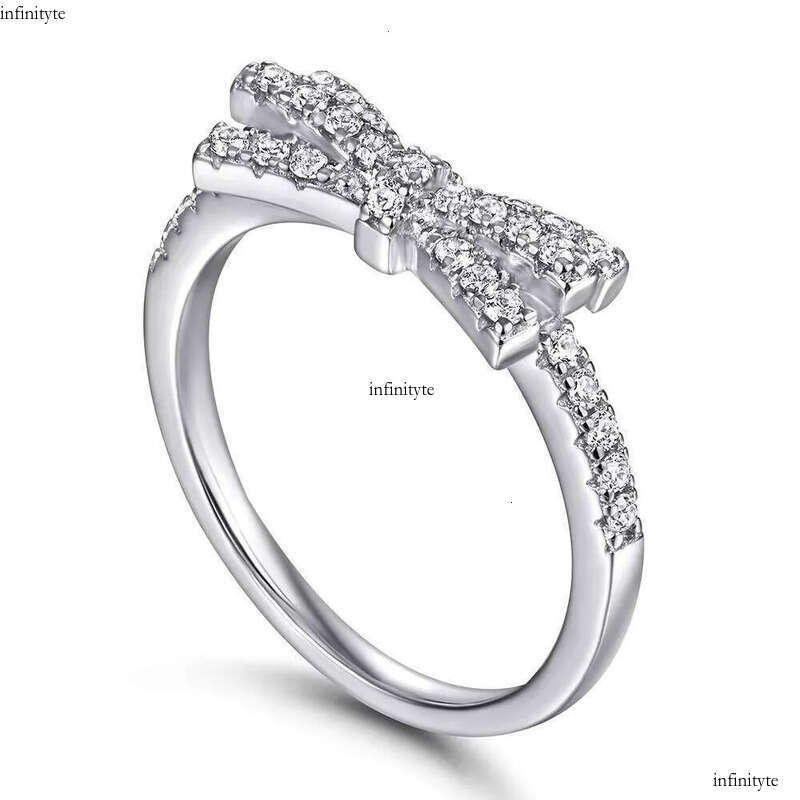 Custom Butterfly Shape Ring Moissanite or Zircon Gold Plated Jewelry Sterling for Woman Rings Sier