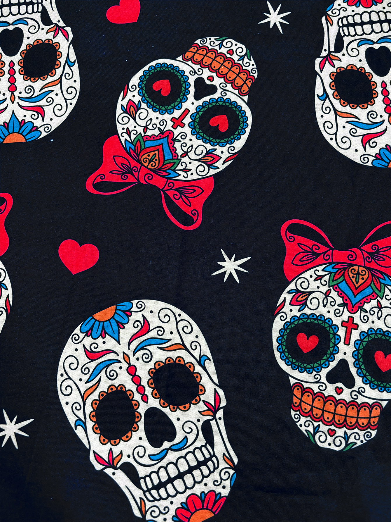 Autumn Winter New Women's Skull Printed Casual Commute Style Elegant Dress, Milk Silk Black Dress, S-XXL---CF41119