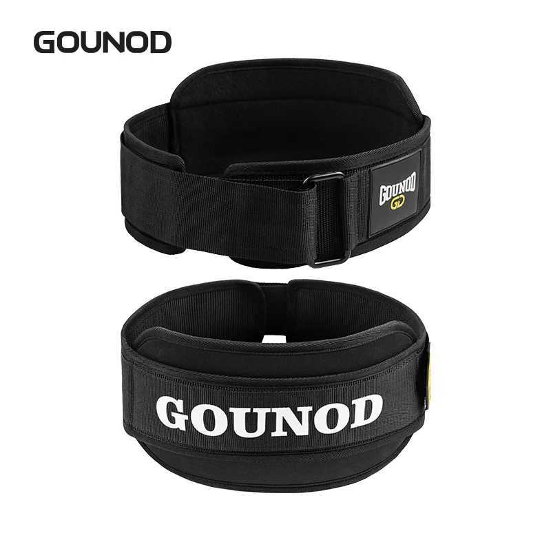 1Pc GOUNOD Gym Weightlifting Belt Adjustable Waist Back Support Squat Dumbbell Barbell Deadlifts Training Fitness Y251025