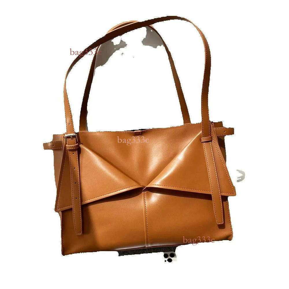 New Handbag Casual Versatile Single Shoulder Crossbody Underarm Transformable Foldable Bag Cowhide Woven Bag