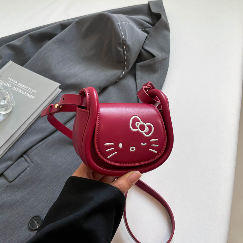 New Fashion Cartoon Children's Bag Cute Cat Parent Child Matching Mini Coin Wallet Outdoor Leisure Single Shoulder Crossbody Bag