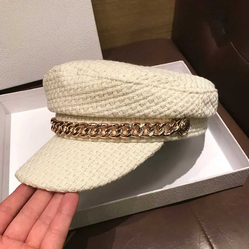 Wens FlatTop Navy C SpringAutumn Fashion Duckbill C KoreanStyle Tren Octagonal Beret Versatile Design Y251025