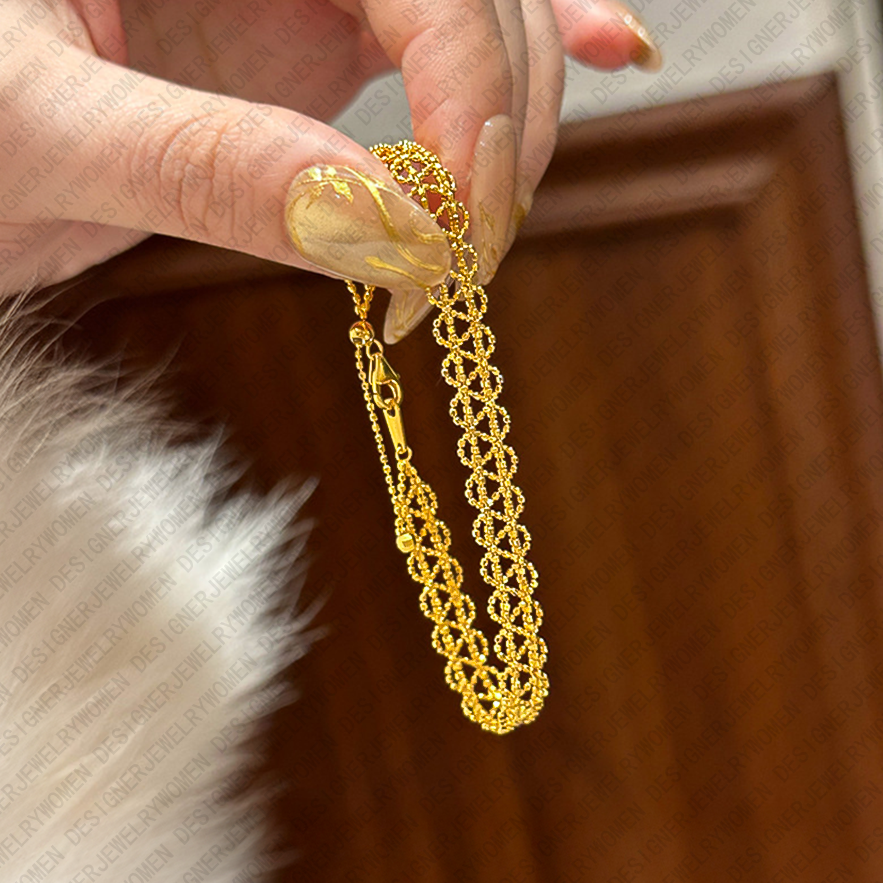 Designer Bracelet Bracelet for Women Lace Bracelets Wavy Bangle Satin Bangles Luxury Jewellery Designer for Women Elegant Romantic Minimalist Timeless