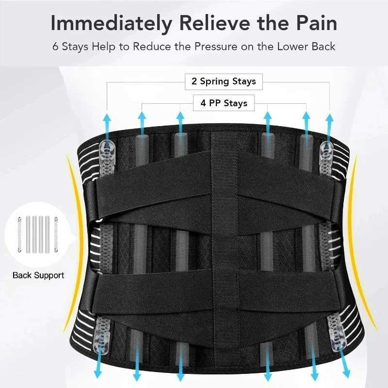 Adjustable Lumbar Support Belt Double Pull Back Waist Orthopedic Corset Spine Decompression Back Pain Relief Tighten The Abdomen Y251025