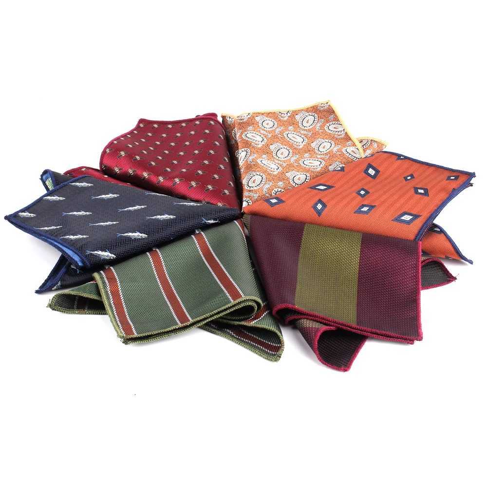 Suits Pocket Square For Men Wen Striped Chest Towel Hanky Gentlemen Hankies Mens Handkerchief Cartoon Pocket Towel Gifts Y251024