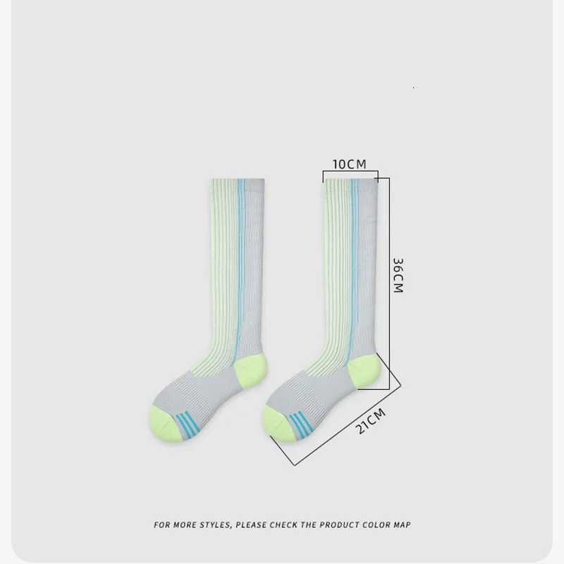 Womens Summer Autumn Thin MidCalf Compression Socks AntiSlip Breathable Seamless for Yoga Running Fitness Hiking for Lady Y251024