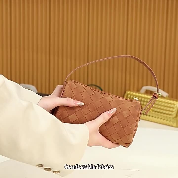 Luxury Brand Designer Bag 2025 Winter Autumn High-End Bag For Women Versatile Fashionable Crossbody Bag Korean Style Commuter Woven Pillow Bag