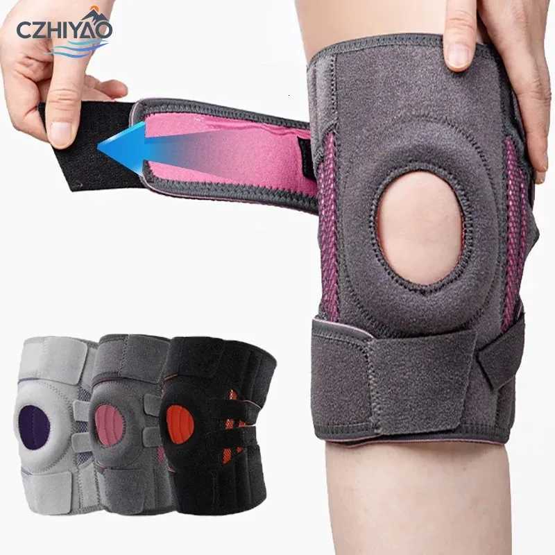 CZHIYAO Adjustable Knee Pads and Pressure Silicone Anti Slip Design of Sports Brace Side Stabilizer for Running Hiking Outdoor Y251024