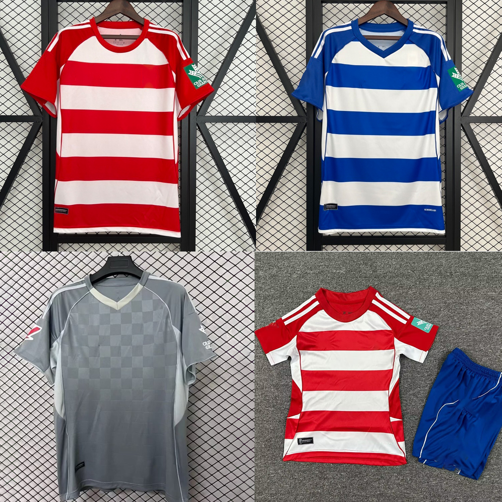 25 26 Granada CF soccer jerseys 24 L.WILLIAMS 2025 2026 camiseta de futbol home away third men kids football shirts kit