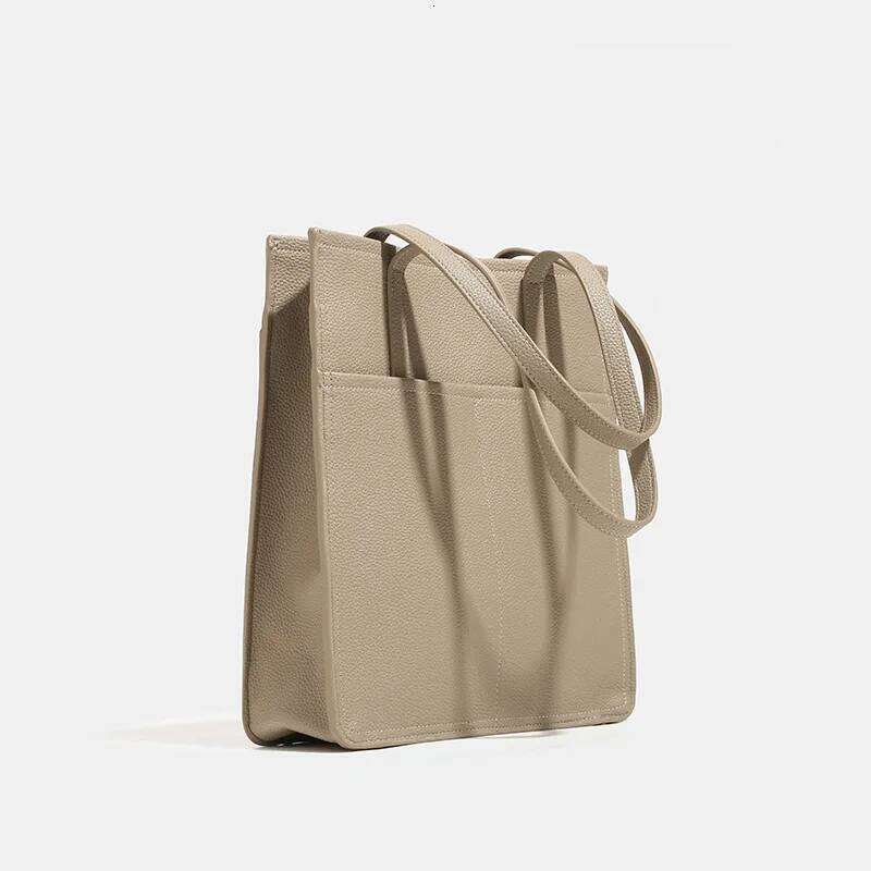 Women Niche Design Tote Handbag Large Capacity Pu Leather Casual Commuter Shoulder Bags Solid Color Female Travel Underarm Bag 251023 1025