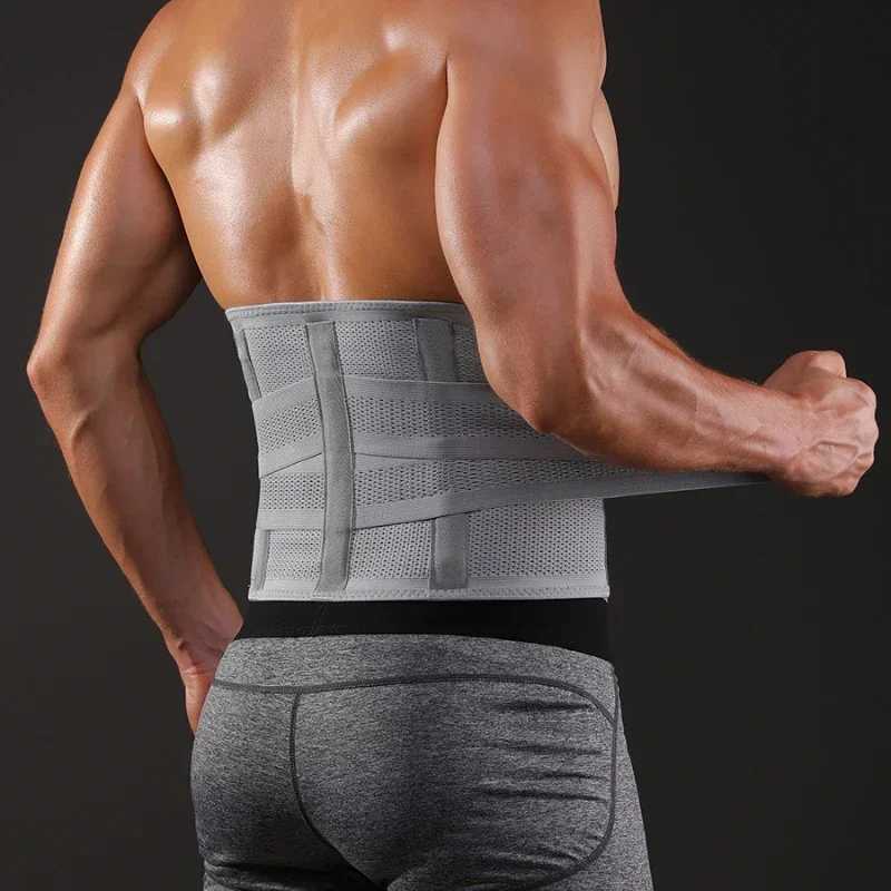 Men Waist Trainer Belt Fitness Waist Back Support Belts Sweat Belt Trainer Trimmer Abdominale Sports Lumbar joint Protector Y251025