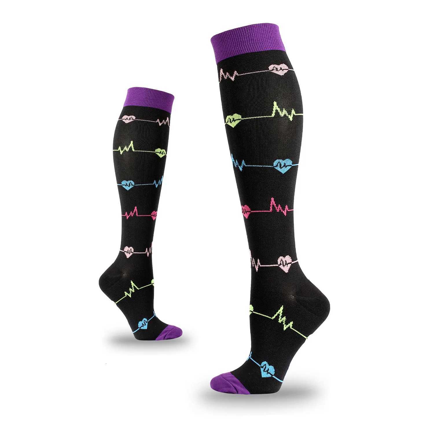 Compression Socks for Sport Enthusiasts Men Women Great for Cycling Running Yoga Football Basketball Rugby Hiking Y251024