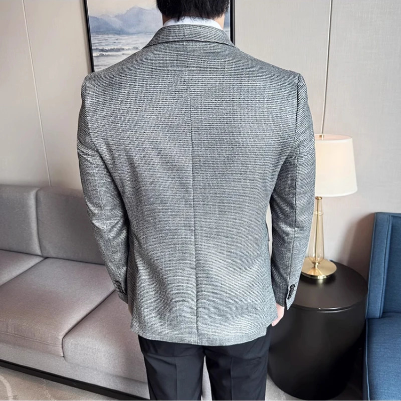 Men Suit Jacket Blazer Hombre Highquality Fashionable and Elegant Men Business Slim Fit Suit Jacket Social Party Formal Jacket 251023