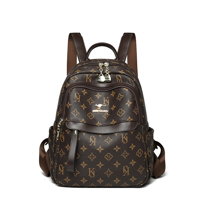 Free Shipping 2025 New Women Backpack Printed Fashion 3-Way Convertible Bag Large Capacity Travel Backpack Shoulder Bag