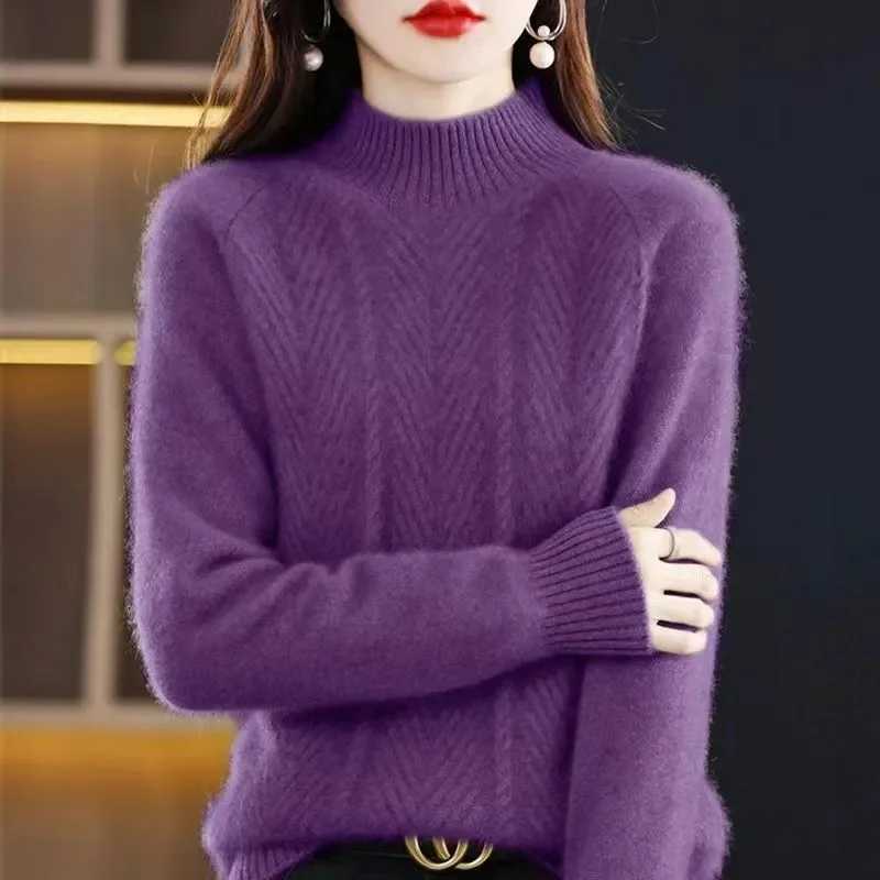 Heliar Women Fall Turtleneck Sweater Knitted Soft Pullovers Cashmere Jumpers Basic Soft Sweaters For Women 2024 Autumn WinterT251025
