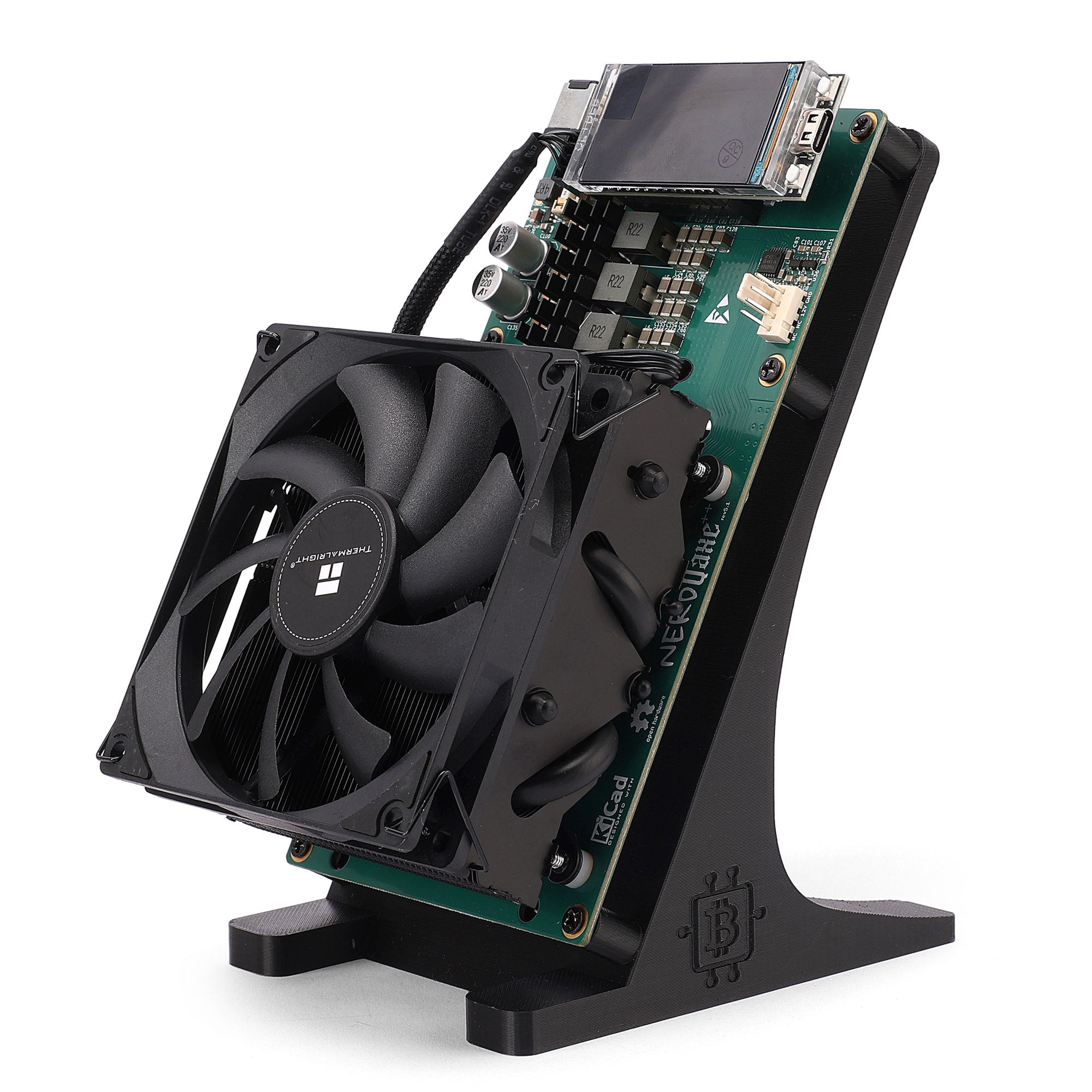 Stellapex Solo Miner Nerdqaxe++ 4.8TH/s Bitcoin Miner Hashrate 75W Power BM1370 Chips ASIC Miners Cryptocurrency Mining Hardware Crypto Machine Home B