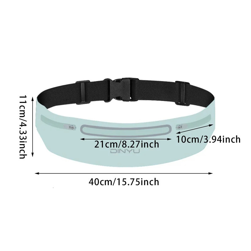 Men Women Running Waist Pack Wallet Adjustable Sports Pouch Belt Portable Phone Holder Gym Bag Invisible Waterproof Waistband 251023