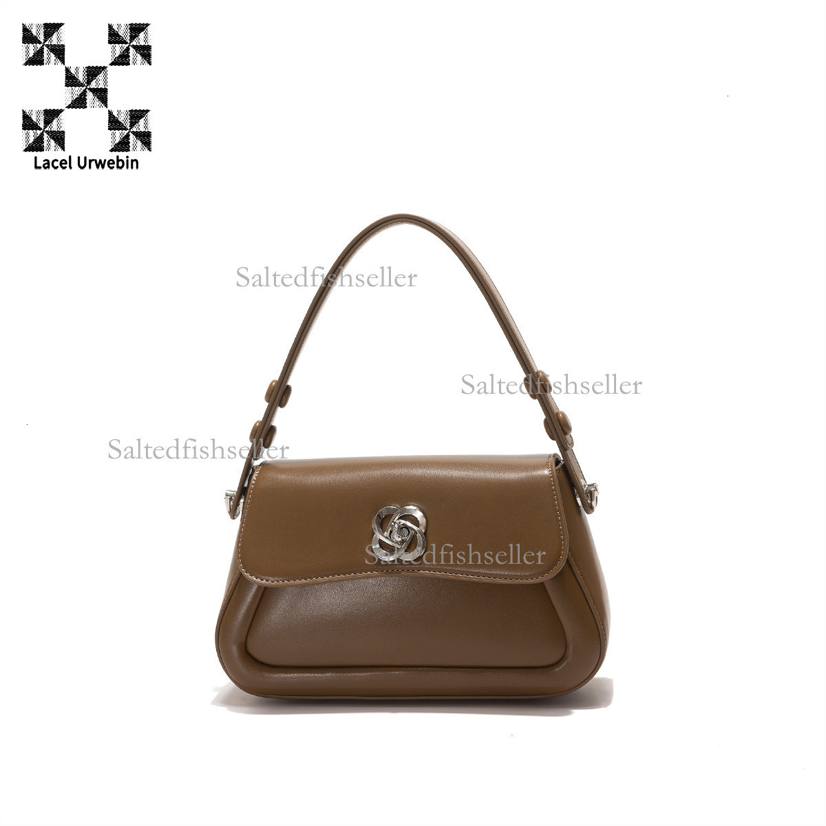 Lacel Urwebin Designer Autumn/winter New Women's Handbag Fashion Metal Flip Up Three Dimensional Commuter Shoulder Cross Shoulder Small Square Ba