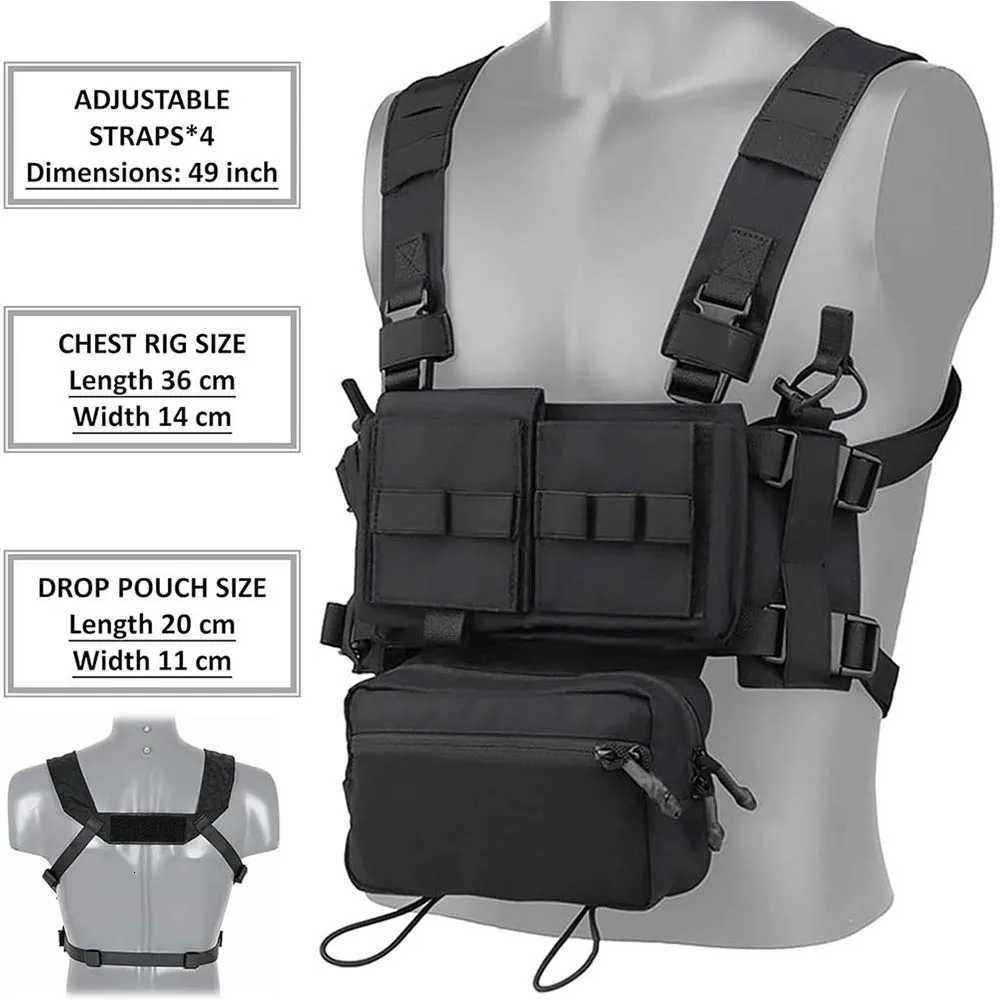 Chest Rig Multifunctional CS Field Mol Dangr Pouch Camouflage Training Vest Outdoor Cam Match Pack Hunting Entertainment Y251022
