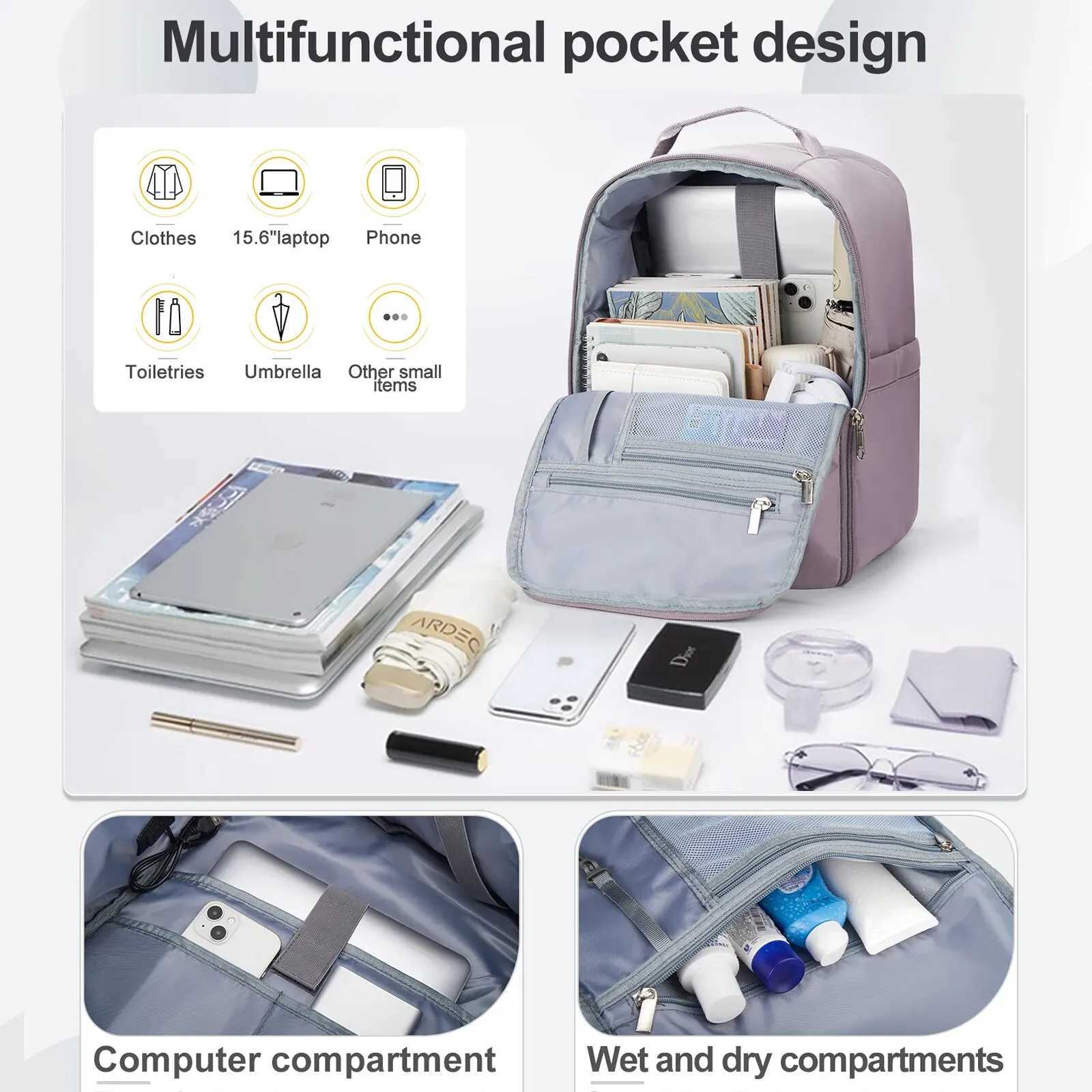 Likros Hand Luggage Backpack for Ryanair 40x20x25 Cabin Bag Easyjet 45x36x20 Lightweight Aeroplane CarryOns Travel Backpack W251025
