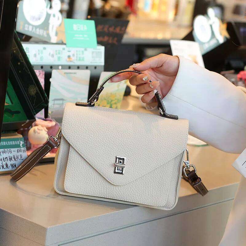 Women Natural Cow Genuine Leather Shoulder Female Large Capacity Casual Crossbody Bag Lady Cowhide Fashion Commuting Handbag 251025