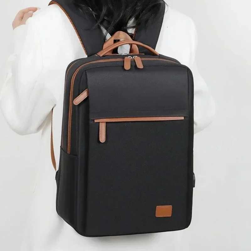 Fashion 156Inch Laptop Business Backpack Classic Men Backpack Women Large Capacity Travel Laptop Backpacks Student School Bag W251025