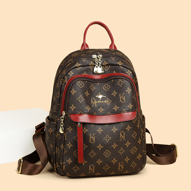 Free Shipping 2025 New Women Backpack Printed Fashion 3-Way Convertible Bag Large Capacity Travel Backpack Shoulder Bag