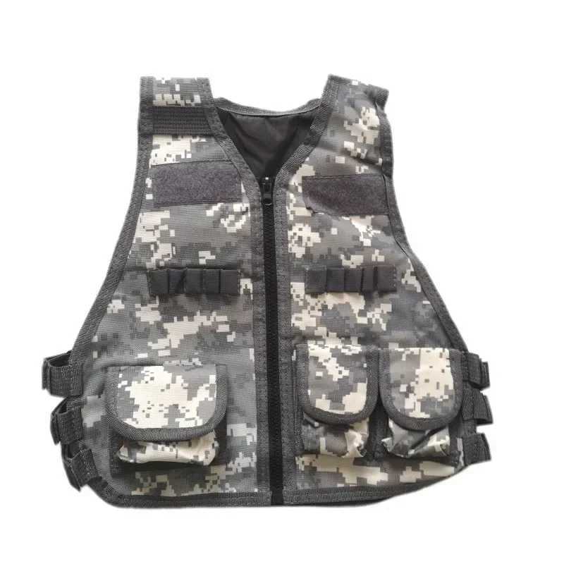 Children Sports Vest Kids Camouflage Hunting CS Tactics Clothes Outdoor Training Protection Gear Hiking Tactical Waistcoat Vests Y251022