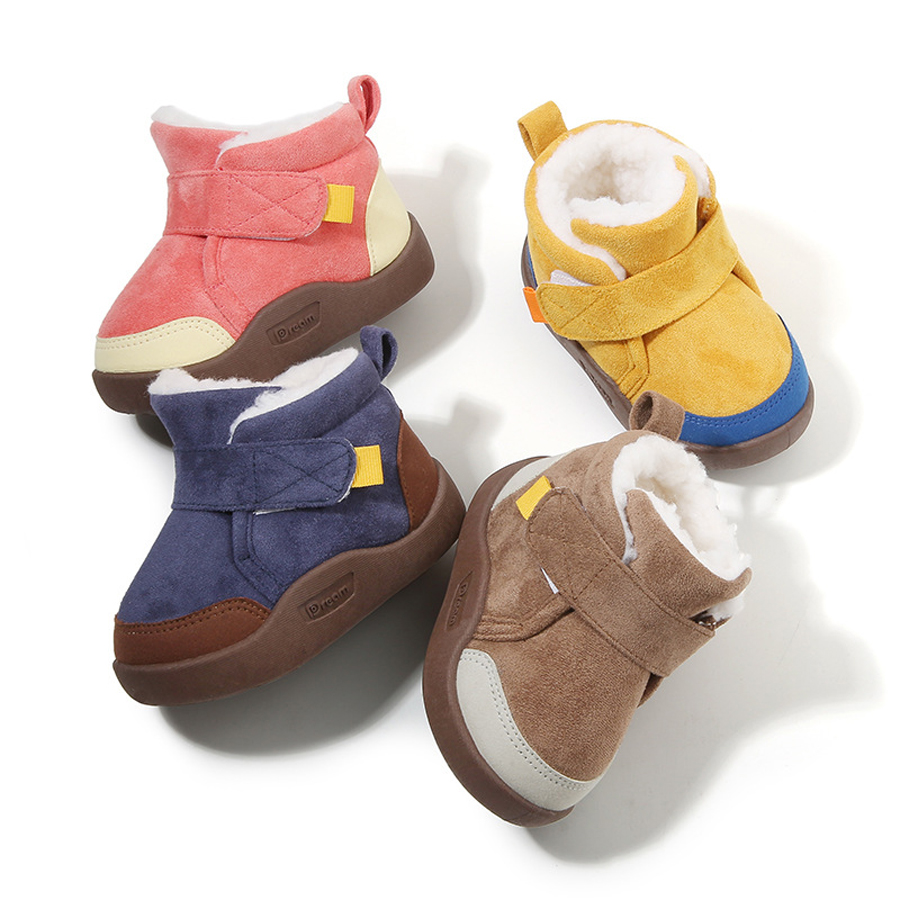 Infant Toddler Boots Winter Baby Crib Snow Boots Warm Plush Outdoor Non-Slip Child Kidszworld Kids Boots Shoes Size 15- 24 C1160