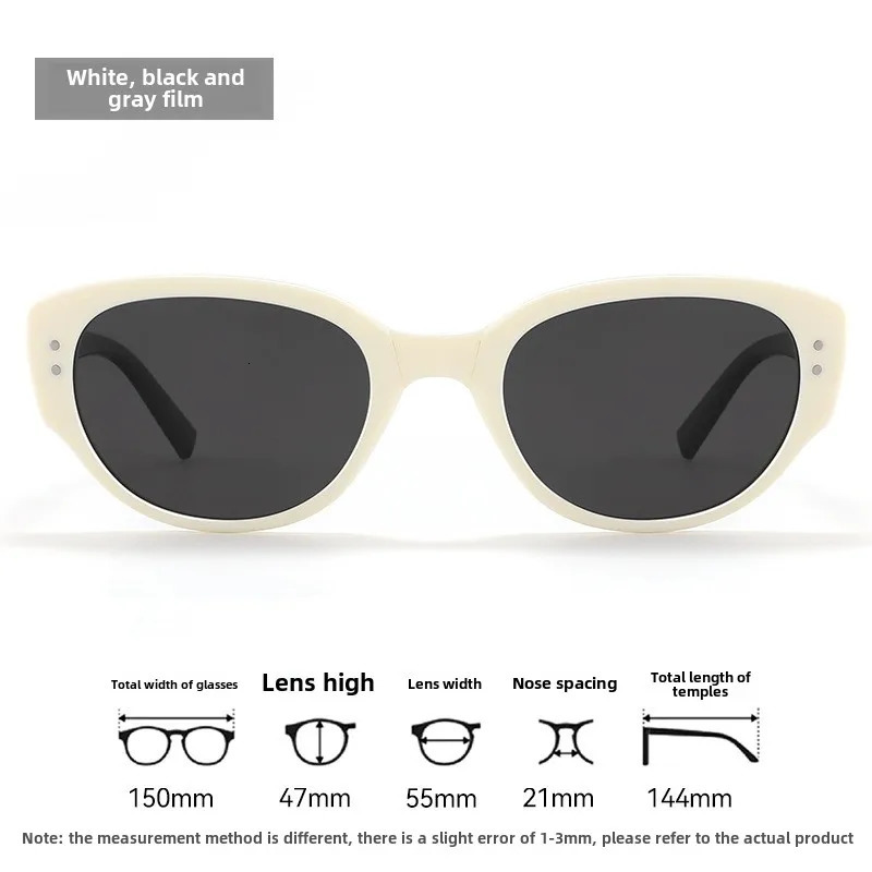 Fashionable retro foldable cat eye womens sunglasses personalized highend UV resistant and durable polarized sunglasses 251023