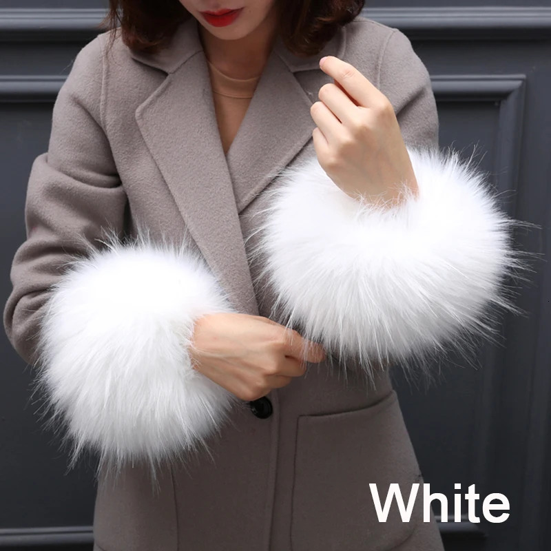 Fashion Faux Fur Cuffs Winter Arm Warmer Plush Warm Wristbands Fake Sleeves Fluffy Bracelet Female Clothing Accessories 251023