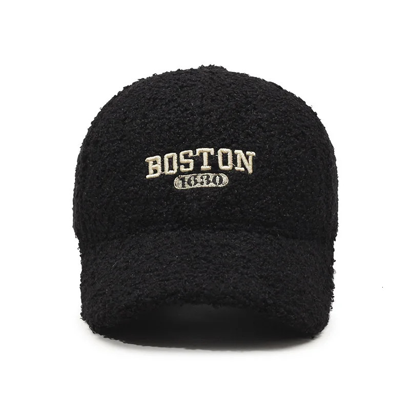 FS Winter Warm Baseball Cap For Men Plush Women Hats Letter Embroidery Face Caps Thicken Windproof Trucker Hat Bone Masculino 251023