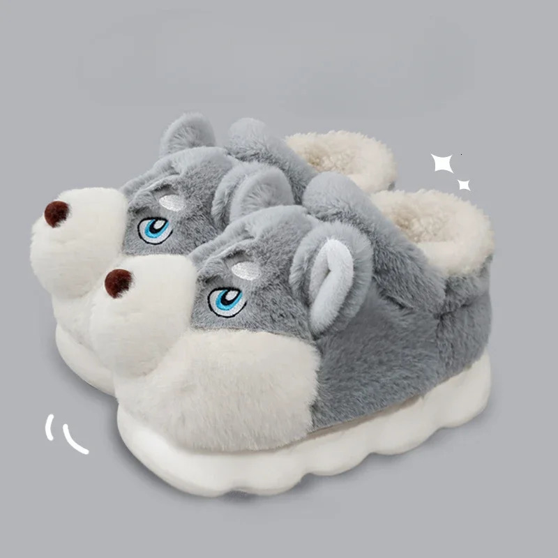 Mens Cotton Slippers Autumn Winter Indoor Home Thick Bottom Cold Resistant Cute Outer Wear Plush Warm Coldproof Cotton Slippers251020