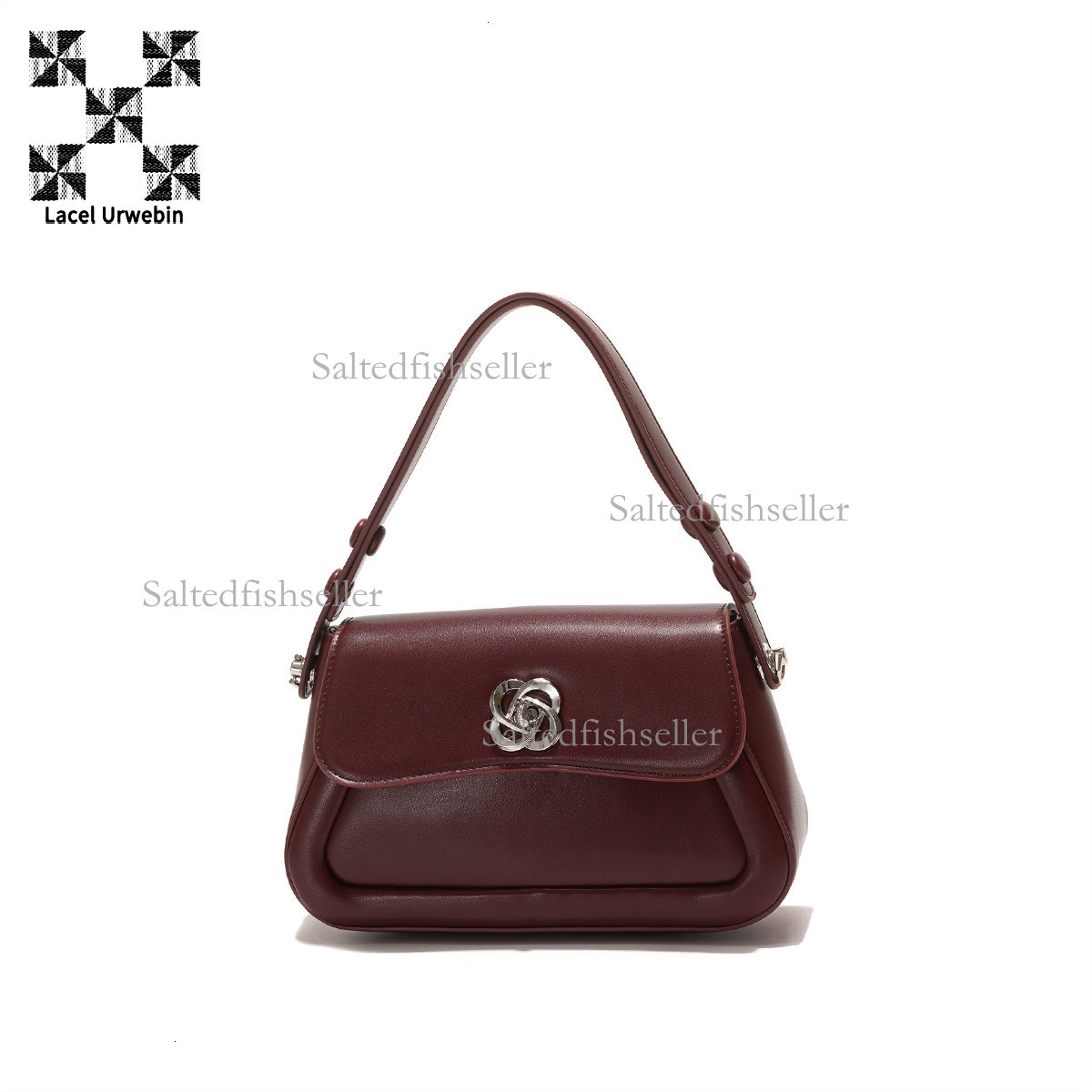 Lacel Urwebin Designer Autumn/winter New Women's Handbag Fashion Metal Flip Up Three Dimensional Commuter Shoulder Cross Shoulder Small Square Ba