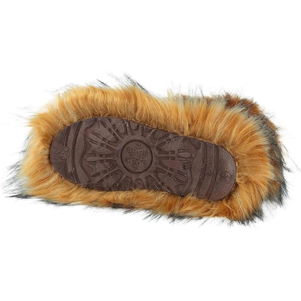 Womens Furry Tall Winter Boots Warm Snow Boots With AntiSlip Sole 251023