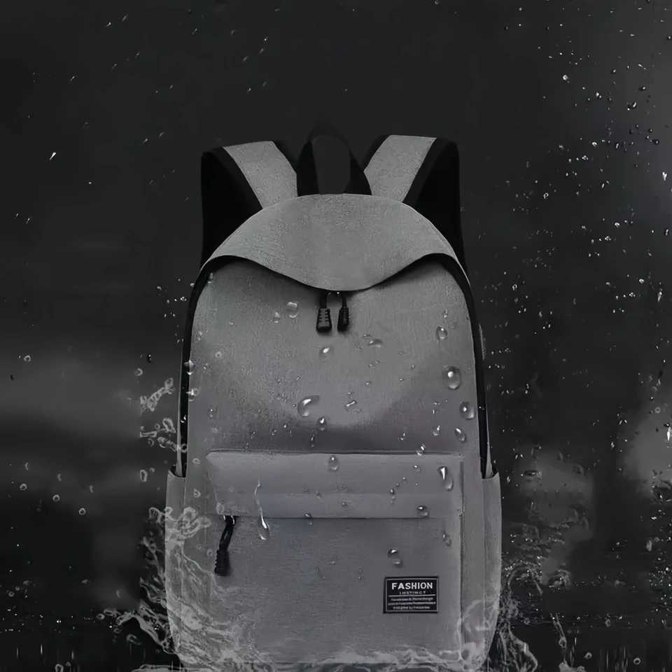 Mens Large Capacity Minimalist Preppy Backpack Commuter Tote Backpack Durable Travel Laptop Bag Minimalist Preppy Styletan W251025
