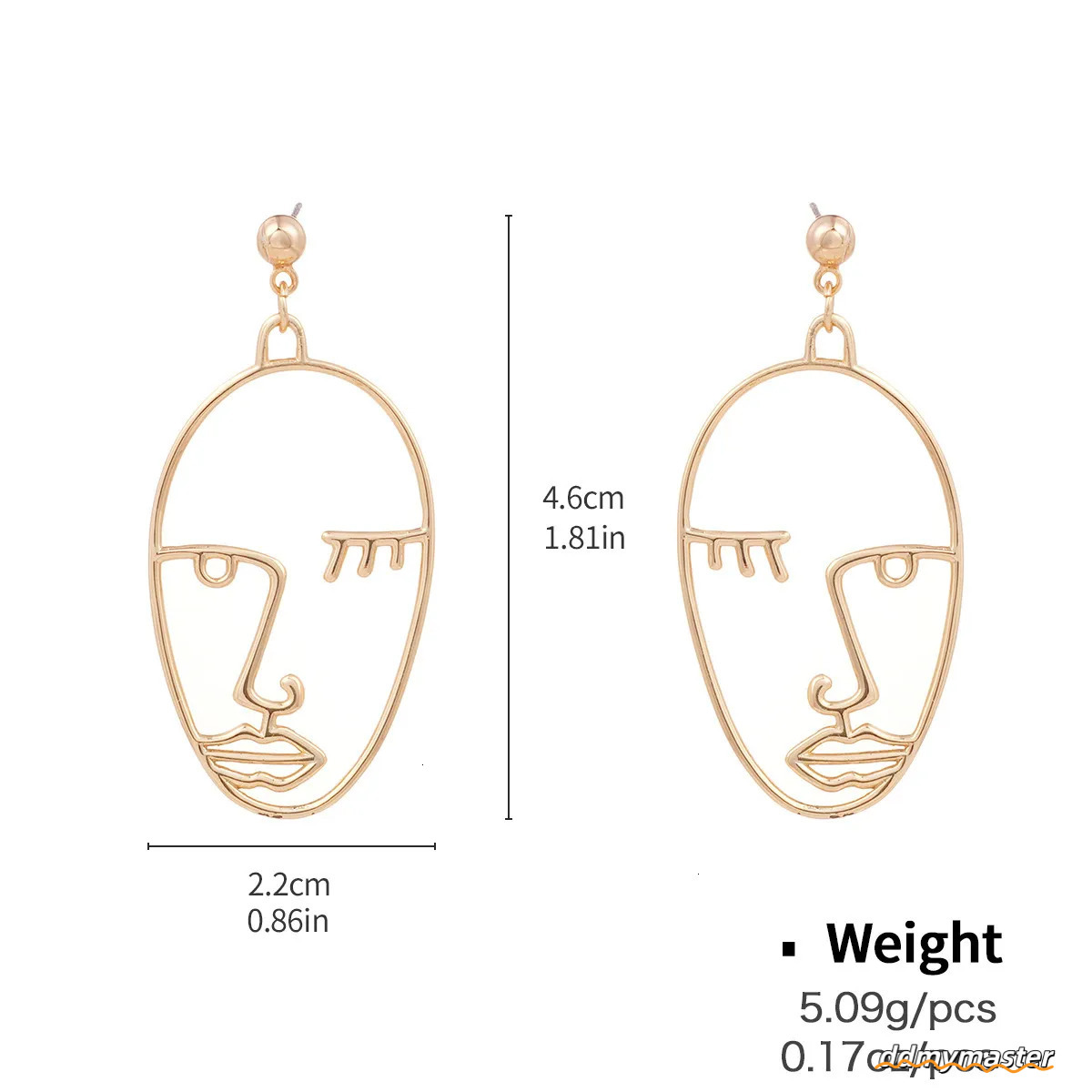 Stylish Hoop Earrings: European & American Design, Geometric Copper Earrings With Zircon Inlay Ddmymaster