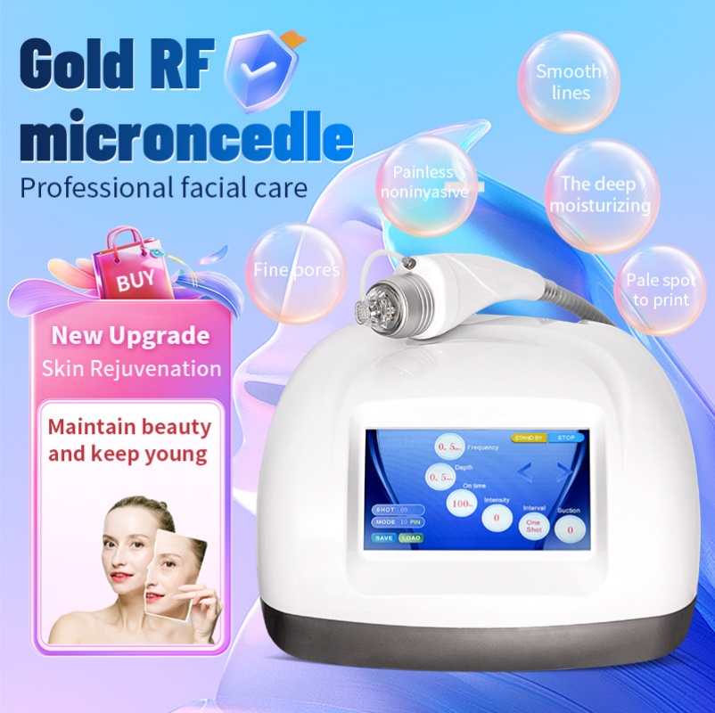 Facial Radio Frequency Vacuum Skin Tightening Rf Microneedle Lines Reducing Wrinkle Removal Professional Device