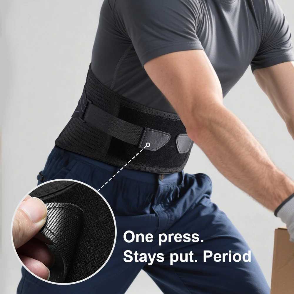 Waist Brace Support BeltLumbar Support Back Brace for Back Pain Adjustable Support Straps Lower Back Brace for Men and Women Y251025