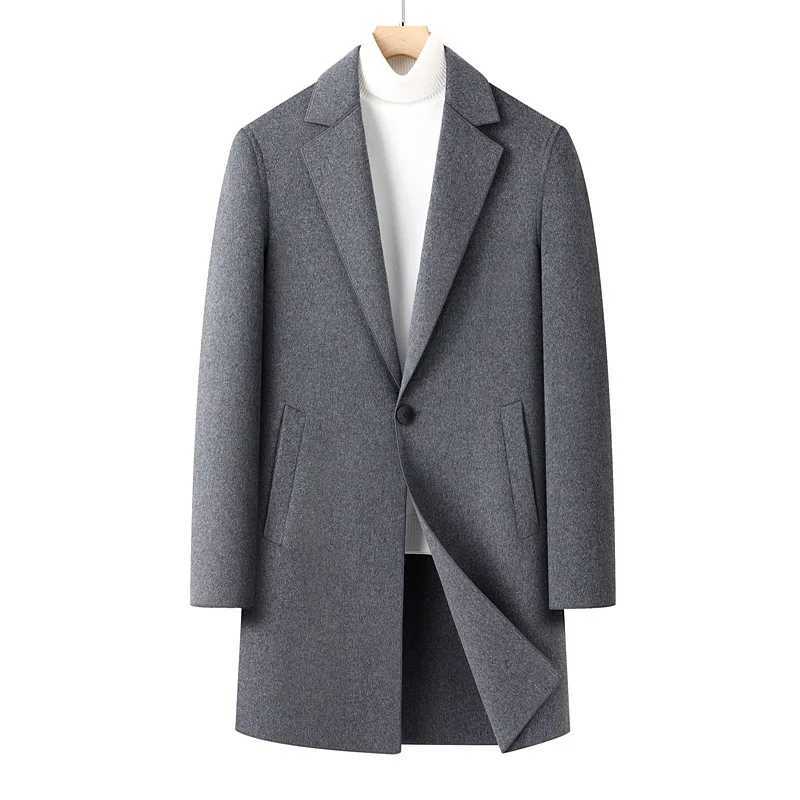 Men Business Casual Double Sided Woolen Coats Cashmere Trench Coats Winter Overcoats Quality Man Warm Wool Blends Long Jackets 4T251025