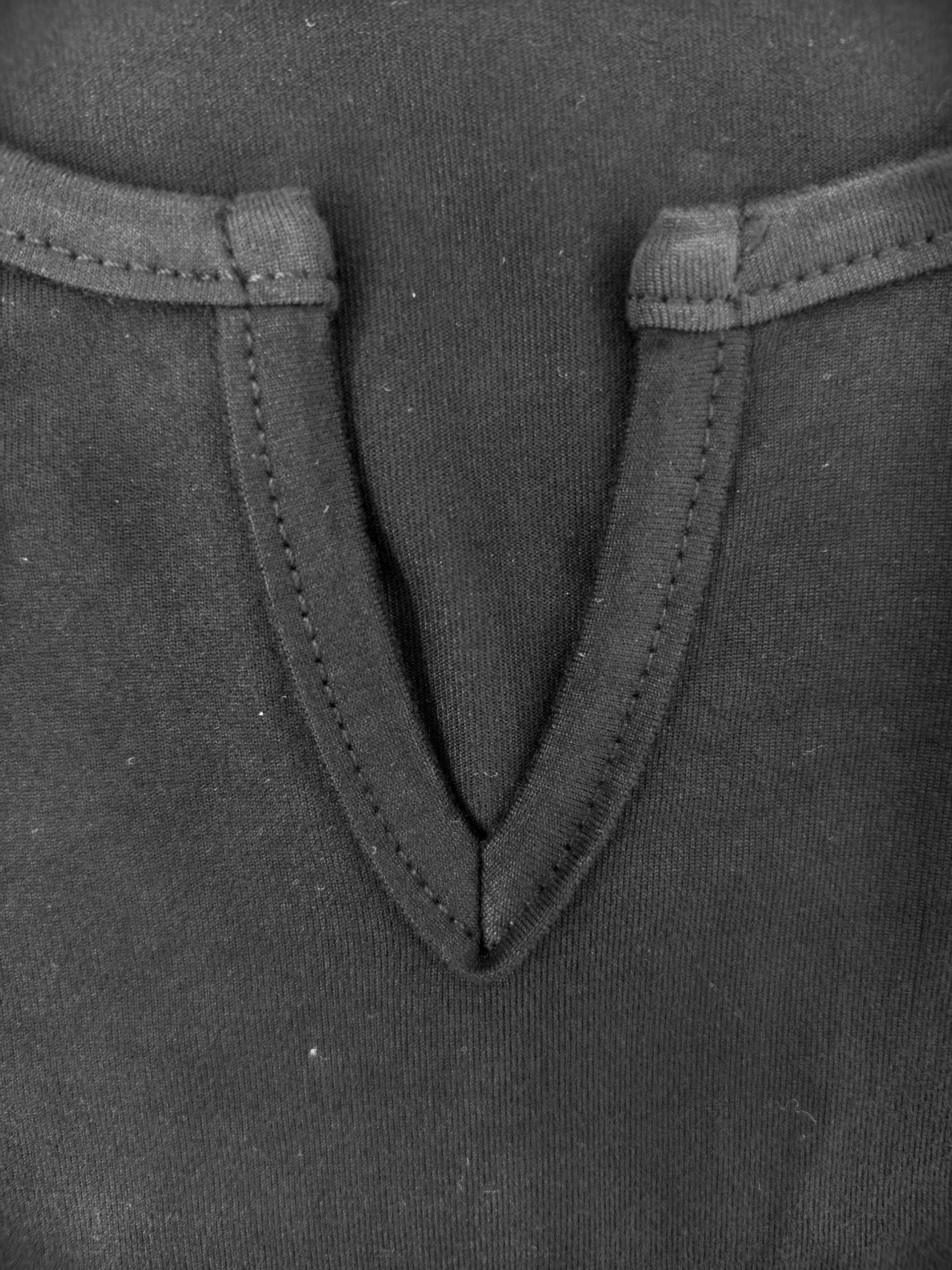 Autumn Winter Women's Fashion Elegant Solid Color V-Neck Minimalist High-End Commute Daily Dating Dress, Milk Silk Black Dress, S-XXL---CF51310