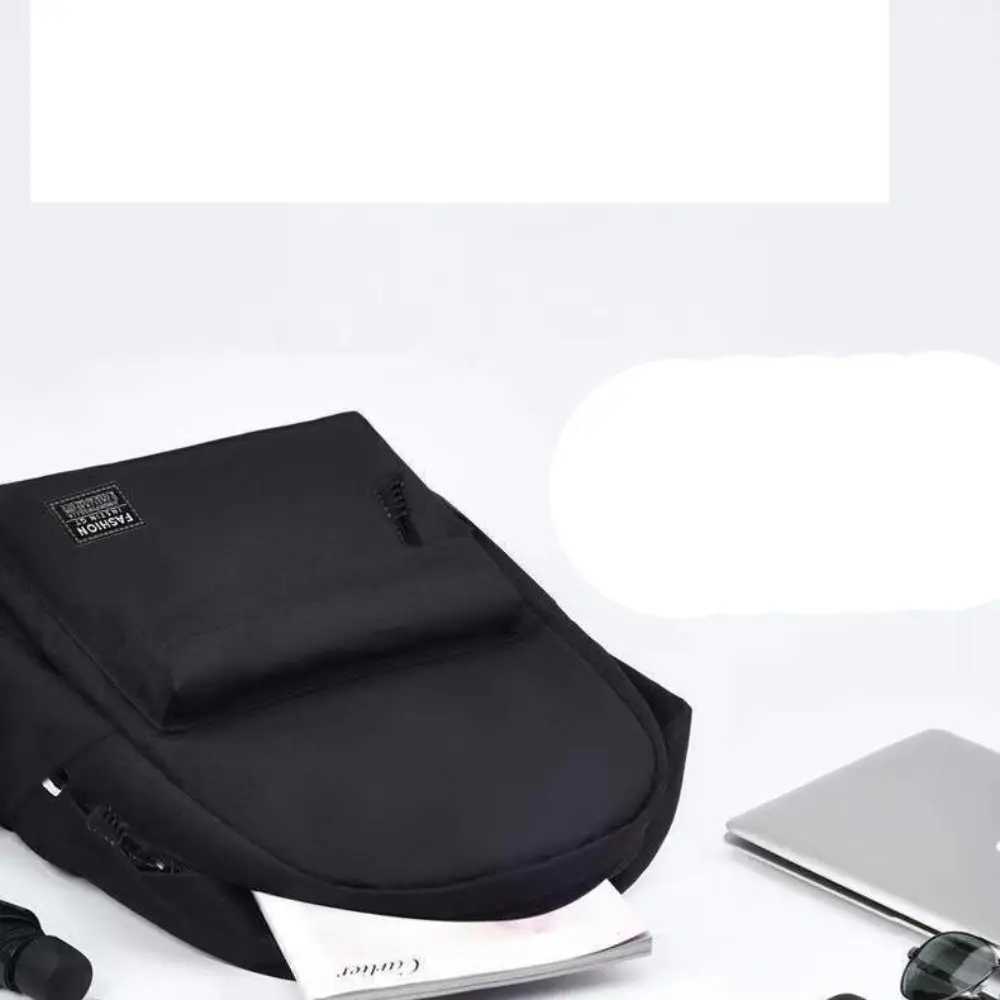 Trendy Mens Minimalist Backpack Versatile Backpack Large Capacity Student Backpack Computer Travel Bag Washable Backpack W251025