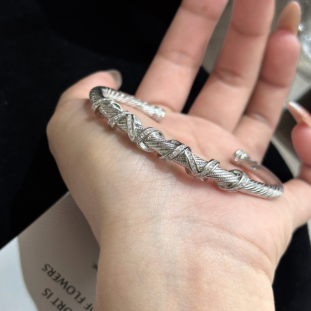 TaiYang New Gold Plated Copper Eternal Flow Braided Bracelet,Twisted Copper Bangle Adjustable for Women