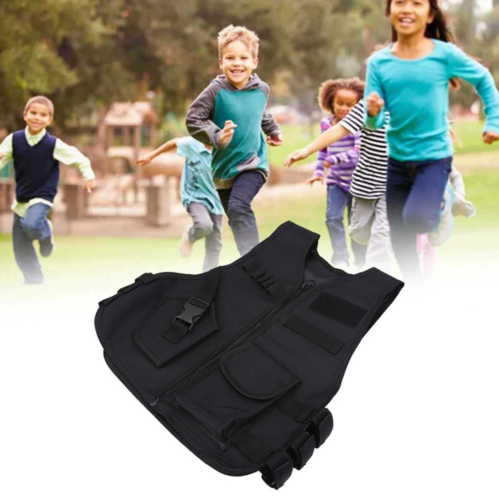 Boys Vest Chidren Tactic Vest Breathab Children Kids Vest Protective Waistcoat for Outdoor Hunting Games Tactic Vest Y251022