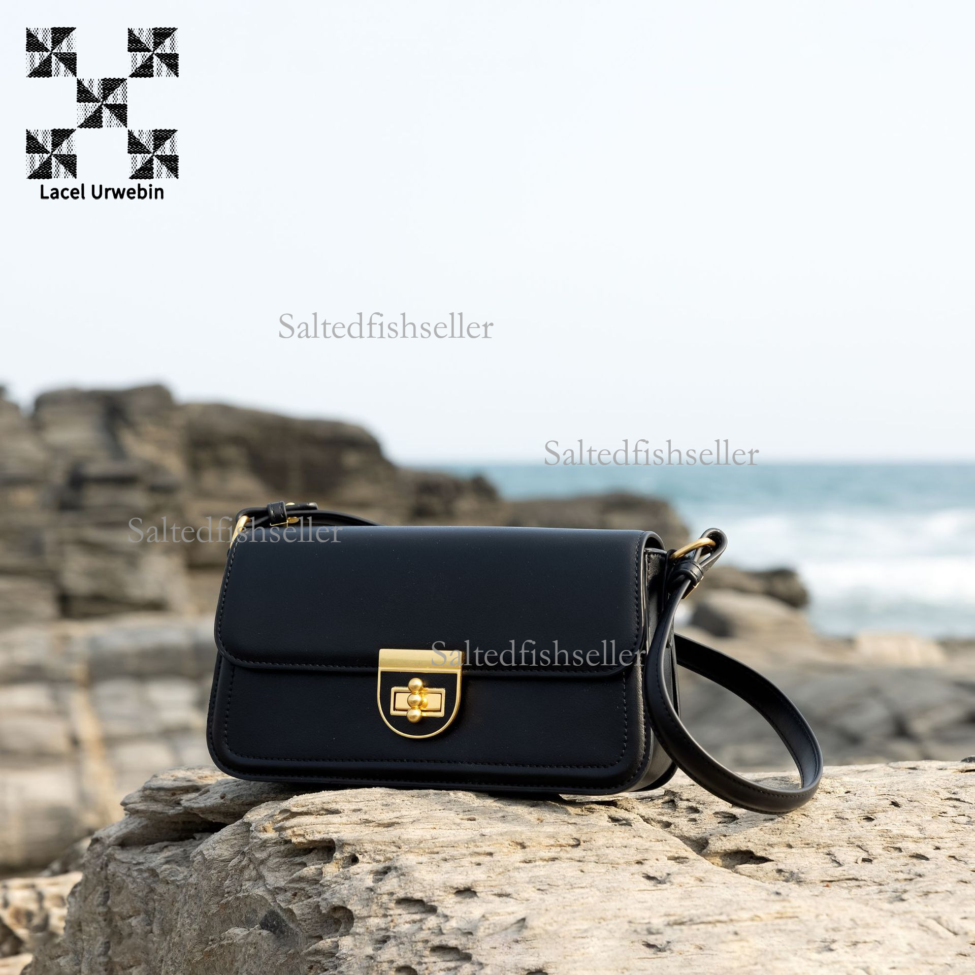 Lacel Urwebin Designer High-end Luxury Women's Shoulder Bag Fashion Summer New Item High-quality Leather Metal Buckle Business Versatile Commutin