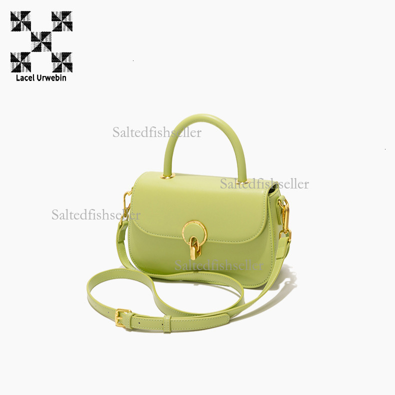 Lacel Urwebin Designer Fashion Women's Handbag Luxury Trendy Temperament Versatile Small Square Bag Simple Metal Buckle Single Shoulder Crossbody