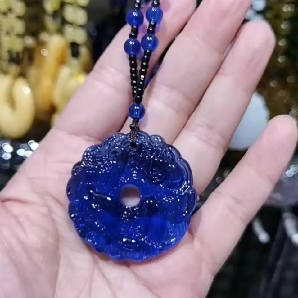 Green Jade HandCarved Dragon Hollow Jade Pendant Necklace Fashion Chinese Amulet Women ManS Lucky Necklace Jewelry Gift 251023