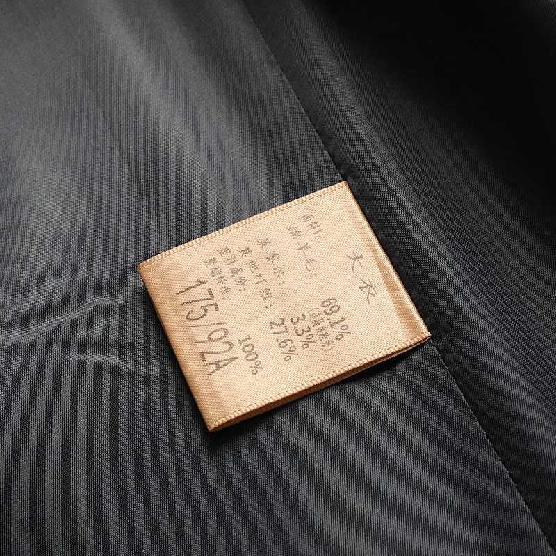 Classical British Style Men Double Breasted Cashmere Overcoat With Detachable Puff Lining Ecofriendly Wool Blend Coat Old MoneyT251025