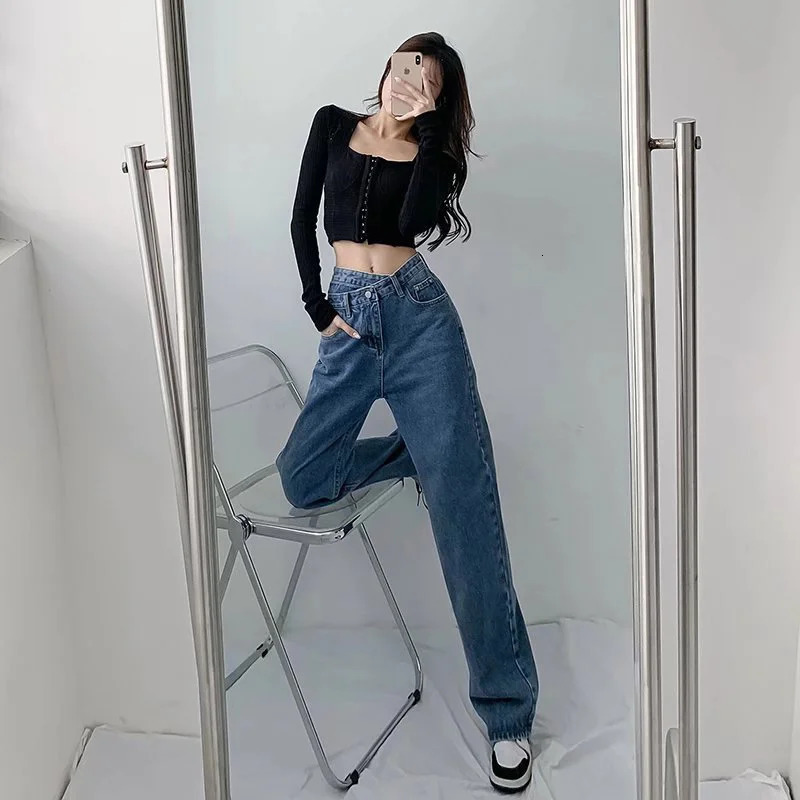 1970s Retro Crossbody Highwaist Slimming Dragon Straightcrotch Long Pants Women Summer Cotton Material 251023