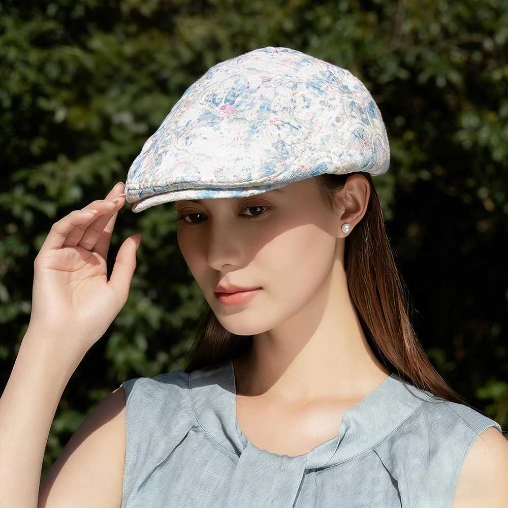 Beret Hat For Wen Fashion Embroidery Printing Outdoor Flat Visor Season Style Casual Autumn Berets C Summer Adjustable Y251025